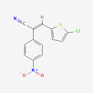 molecular formula C13H7ClN2O2S B4538416 3-(5-chloro-2-thienyl)-2-(4-nitrophenyl)acrylonitrile 