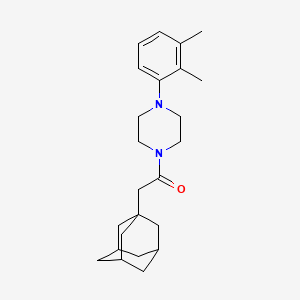 molecular formula C24H34N2O B4538422 1-(1-adamantylacetyl)-4-(2,3-dimethylphenyl)piperazine 