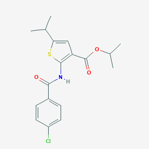 Isopropyl 2-[(4-chlorobenzoyl)amino]-5-isopropyl-3-thiophenecarboxylate