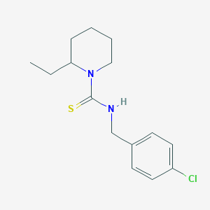molecular formula C15H21ClN2S B4538444 N-(4-chlorobenzyl)-2-ethyl-1-piperidinecarbothioamide 