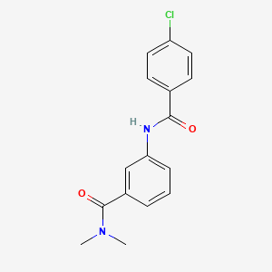 molecular formula C16H15ClN2O2 B4538451 3-[(4-chlorobenzoyl)amino]-N,N-dimethylbenzamide 