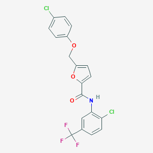 5-[(4-chlorophenoxy)methyl]-N-[2-chloro-5-(trifluoromethyl)phenyl]-2-furamide
