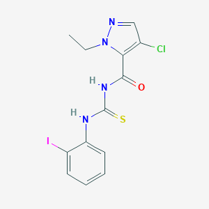 N-[(4-chloro-1-ethyl-1H-pyrazol-5-yl)carbonyl]-N'-(2-iodophenyl)thiourea