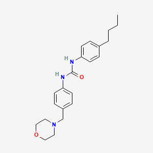 molecular formula C22H29N3O2 B4538517 N-(4-butylphenyl)-N'-[4-(4-morpholinylmethyl)phenyl]urea 