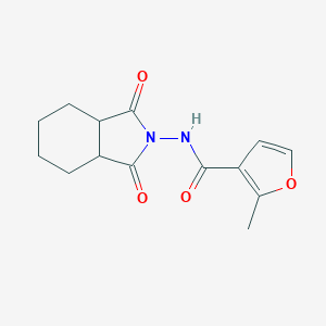 molecular formula C14H16N2O4 B453854 N-(1,3-dioxooctahydro-2H-isoindol-2-yl)-2-methyl-3-furamide 