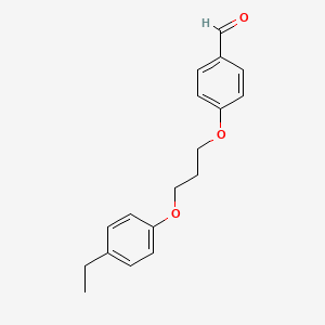 molecular formula C18H20O3 B4538546 4-[3-(4-ethylphenoxy)propoxy]benzaldehyde 