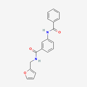 molecular formula C19H16N2O3 B4538558 3-(benzoylamino)-N-(2-furylmethyl)benzamide 