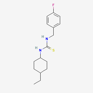 molecular formula C16H23FN2S B4538611 N-(4-ethylcyclohexyl)-N'-(4-fluorobenzyl)thiourea 
