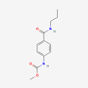 molecular formula C12H16N2O3 B4538663 methyl {4-[(propylamino)carbonyl]phenyl}carbamate 