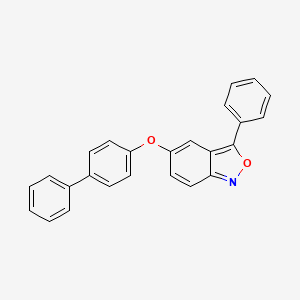molecular formula C25H17NO2 B4538684 5-(4-biphenylyloxy)-3-phenyl-2,1-benzisoxazole 