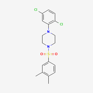 molecular formula C18H20Cl2N2O2S B4538690 1-(2,5-dichlorophenyl)-4-[(3,4-dimethylphenyl)sulfonyl]piperazine 