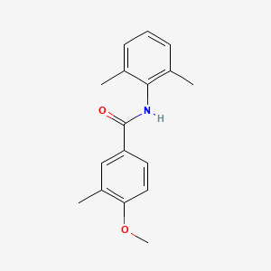 molecular formula C17H19NO2 B4538715 N-(2,6-dimethylphenyl)-4-methoxy-3-methylbenzamide 