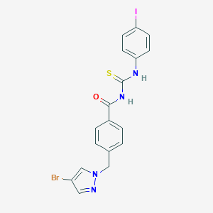 N-{4-[(4-bromo-1H-pyrazol-1-yl)methyl]benzoyl}-N'-(4-iodophenyl)thiourea