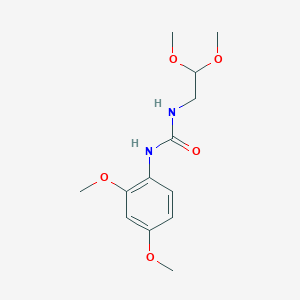 molecular formula C13H20N2O5 B4538782 N-(2,2-dimethoxyethyl)-N'-(2,4-dimethoxyphenyl)urea 
