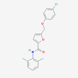 molecular formula C20H18ClNO3 B453879 5-[(4-chlorophenoxy)methyl]-N-(2,6-dimethylphenyl)-2-furamide 