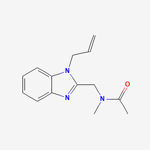 molecular formula C14H17N3O B4538814 N-[(1-allyl-1H-benzimidazol-2-yl)methyl]-N-methylacetamide 