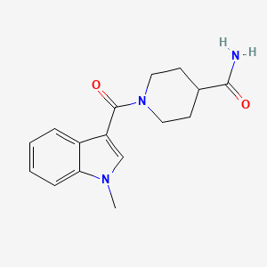 molecular formula C16H19N3O2 B4538846 1-[(1-methyl-1H-indol-3-yl)carbonyl]-4-piperidinecarboxamide 