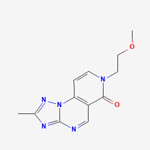 molecular formula C12H13N5O2 B4538866 7-(2-methoxyethyl)-2-methylpyrido[3,4-e][1,2,4]triazolo[1,5-a]pyrimidin-6(7H)-one 