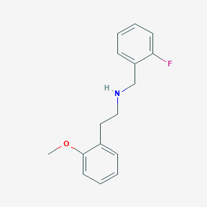 molecular formula C16H18FNO B4538872 (2-fluorobenzyl)[2-(2-methoxyphenyl)ethyl]amine 