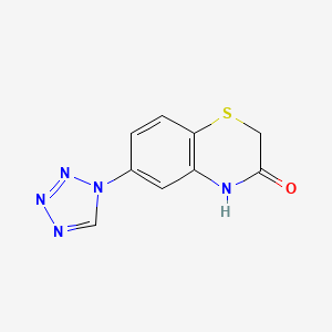 molecular formula C9H7N5OS B4538891 6-(1H-tetrazol-1-yl)-2H-1,4-benzothiazin-3(4H)-one 