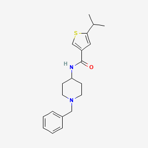 molecular formula C20H26N2OS B4538922 N-(1-benzyl-4-piperidinyl)-5-isopropyl-3-thiophenecarboxamide 