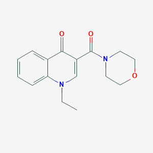 molecular formula C16H18N2O3 B4538955 1-ethyl-3-(4-morpholinylcarbonyl)-4(1H)-quinolinone 