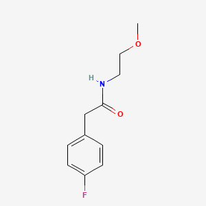 molecular formula C11H14FNO2 B4538963 2-(4-fluorophenyl)-N-(2-methoxyethyl)acetamide 