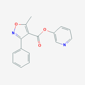 3-Pyridinyl 5-methyl-3-phenyl-4-isoxazolecarboxylate