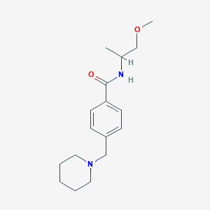 N-(2-methoxy-1-methylethyl)-4-(1-piperidinylmethyl)benzamide