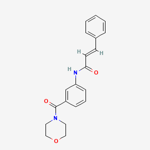 molecular formula C20H20N2O3 B4539044 N-[3-(4-morpholinylcarbonyl)phenyl]-3-phenylacrylamide 