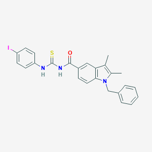 molecular formula C25H22IN3OS B453909 1-benzyl-N-[(4-iodophenyl)carbamothioyl]-2,3-dimethyl-1H-indole-5-carboxamide 