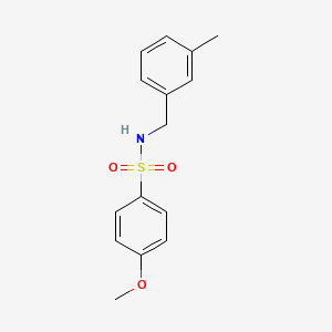 molecular formula C15H17NO3S B4539122 4-methoxy-N-(3-methylbenzyl)benzenesulfonamide 