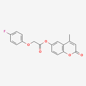 molecular formula C18H13FO5 B4539147 4-methyl-2-oxo-2H-chromen-6-yl (4-fluorophenoxy)acetate 