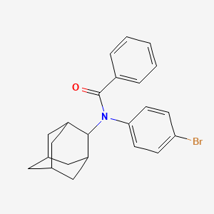 molecular formula C23H24BrNO B4539151 N-2-adamantyl-N-(4-bromophenyl)benzamide 