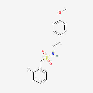 molecular formula C17H21NO3S B4539233 N-[2-(4-甲氧基苯基)乙基]-1-(2-甲基苯基)甲磺酰胺 
