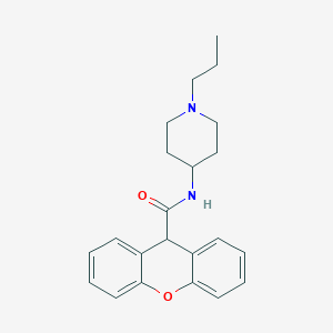 molecular formula C22H26N2O2 B4539249 N-(1-propyl-4-piperidinyl)-9H-xanthene-9-carboxamide 