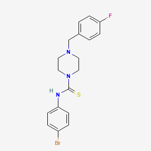molecular formula C18H19BrFN3S B4539315 N-(4-bromophenyl)-4-(4-fluorobenzyl)-1-piperazinecarbothioamide 