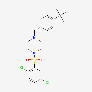 molecular formula C21H26Cl2N2O2S B4539322 1-(4-tert-butylbenzyl)-4-[(2,5-dichlorophenyl)sulfonyl]piperazine 