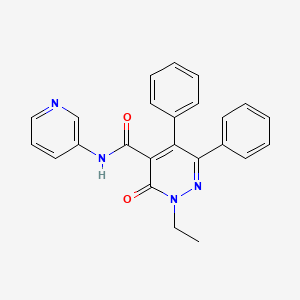 2-ethyl-3-oxo-5,6-diphenyl-N-3-pyridinyl-2,3-dihydro-4-pyridazinecarboxamide