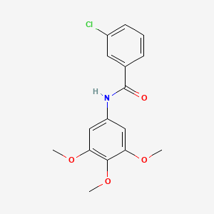 molecular formula C16H16ClNO4 B4539373 3-chloro-N-(3,4,5-trimethoxyphenyl)benzamide 
