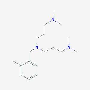 molecular formula C18H33N3 B4539391 N-[3-(dimethylamino)propyl]-N',N'-dimethyl-N-(2-methylbenzyl)-1,3-propanediamine 