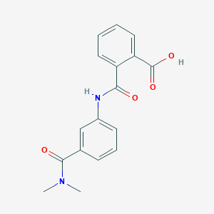 molecular formula C17H16N2O4 B4539407 2-[({3-[(dimethylamino)carbonyl]phenyl}amino)carbonyl]benzoic acid 