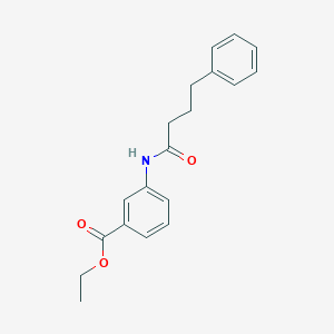 molecular formula C19H21NO3 B453941 Ethyl 3-[(4-phenylbutanoyl)amino]benzoate CAS No. 432532-89-3