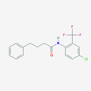 N-[4-chloro-2-(trifluoromethyl)phenyl]-4-phenylbutanamide