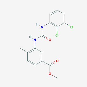 molecular formula C16H14Cl2N2O3 B4539445 methyl 3-({[(2,3-dichlorophenyl)amino]carbonyl}amino)-4-methylbenzoate 
