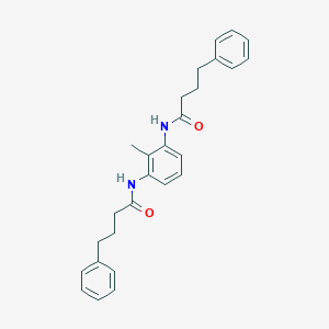 molecular formula C27H30N2O2 B453945 N-{2-methyl-3-[(4-phenylbutanoyl)amino]phenyl}-4-phenylbutanamide 