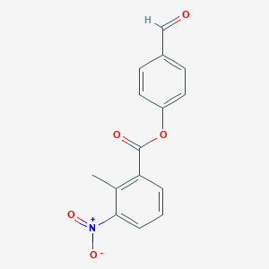 molecular formula C15H11NO5 B4539461 4-formylphenyl 2-methyl-3-nitrobenzoate 