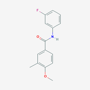 molecular formula C15H14FNO2 B4539493 N-(3-fluorophenyl)-4-methoxy-3-methylbenzamide 