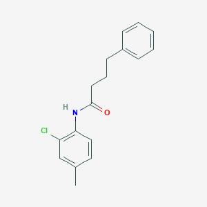 molecular formula C17H18ClNO B453954 N-(2-chloro-4-methylphenyl)-4-phenylbutanamide 