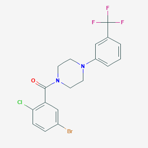 1-(5-Bromo-2-chlorobenzoyl)-4-[3-(trifluoromethyl)phenyl]piperazine